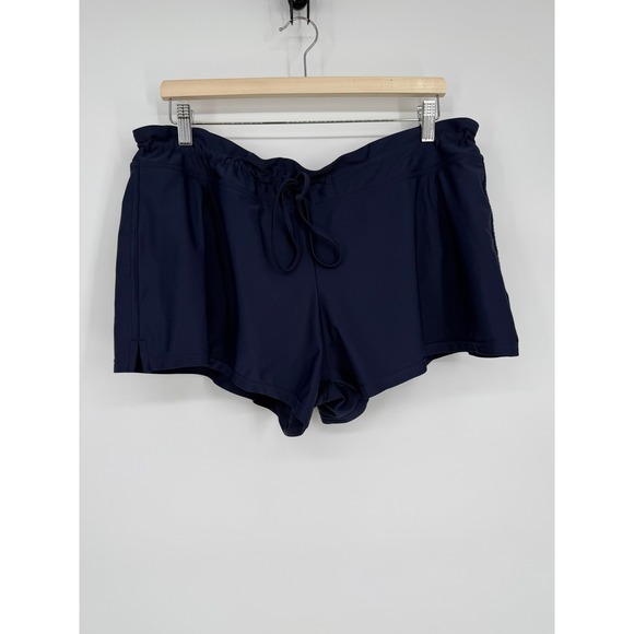 Kona Sol Other - Kona Sol Women's XL Swimsuit Bottoms Swim Skort Navy‎ Blue Drawstring Pocket